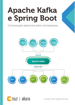 Livro sobre apache kafka e spring boot da alura books